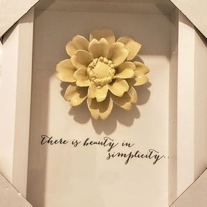 "Beauty in Simplicity" Flower Desk Decal